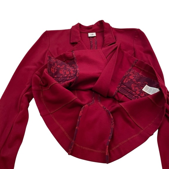 Cabi | Rhubarb Outing Blazer Side Button
Ponte Knit Suit Jacket-Size 4 - Picture 7 of 15